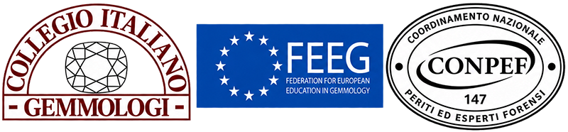 Loghi Collegio Italiano Gemmologi, FEEG e CONPEF 147